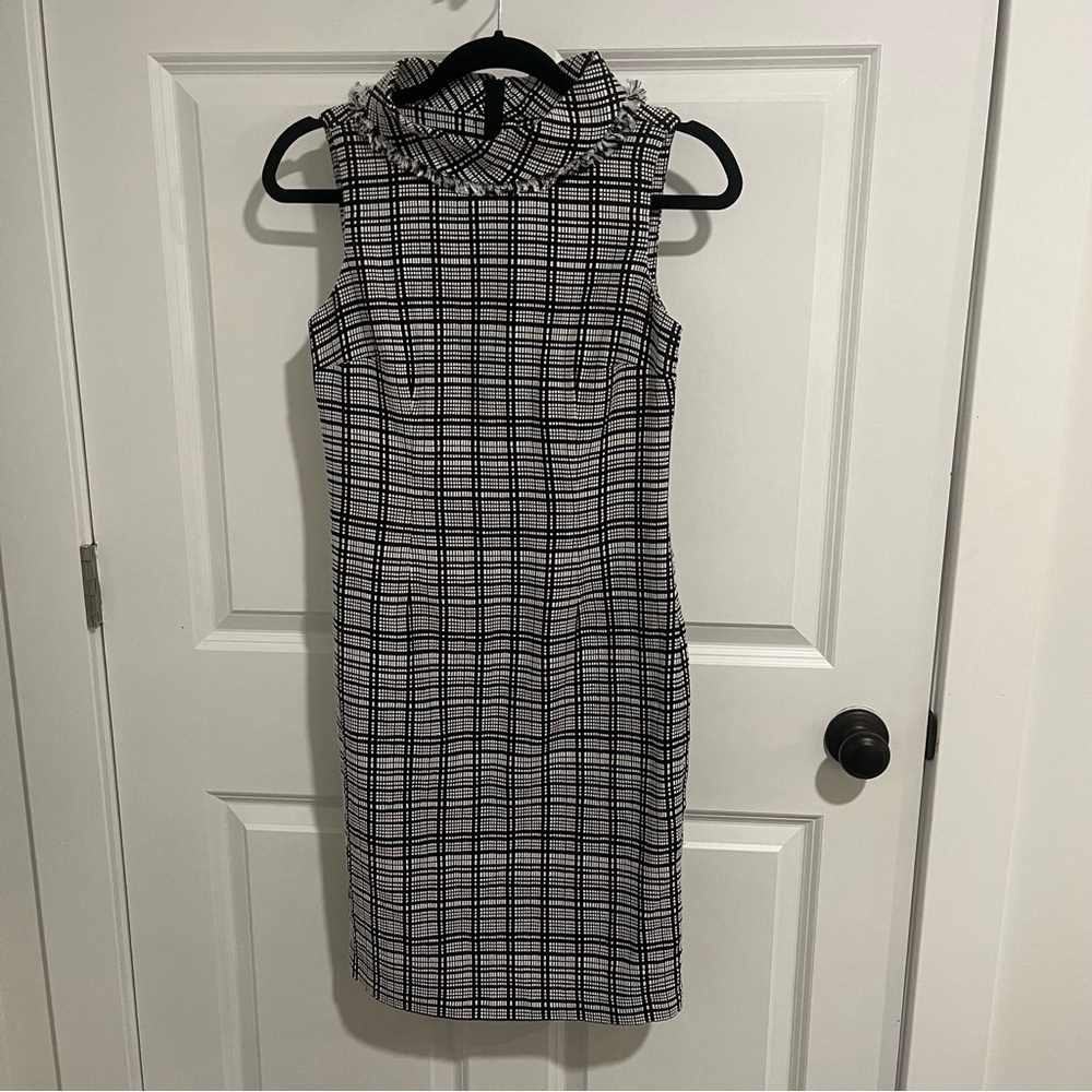 KARL LAGERFELD | Black and White Tweed Dress | Size 2